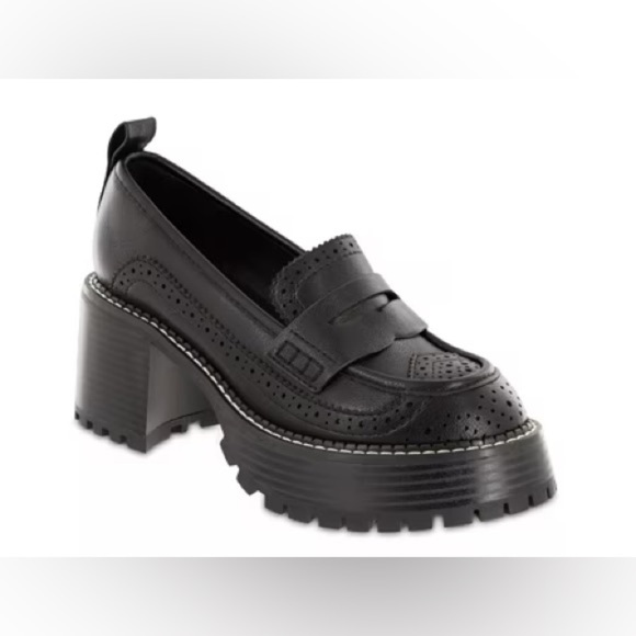 NEW! Mia Deena Womens Black Chunky Heel Loafers - Size 9.5 🫧 - Picture 4 of 7
